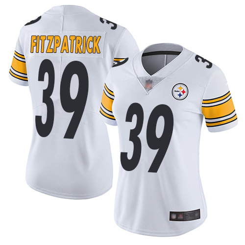 Women Pittsburgh Steelers Football 39 Limited White Minkah Fitzpatrick Road Vapor Untouchable Nike NFL Jersey